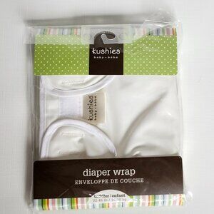 ADORABLE KUSHIES DIAPER WRAP White Toddle/Infant 22-45lbs BNIP Canadian Made